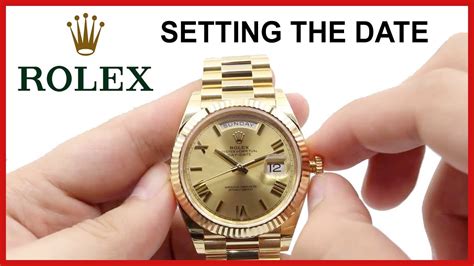 how do you change the date on a rolex gmt|rolex datejust setting date.